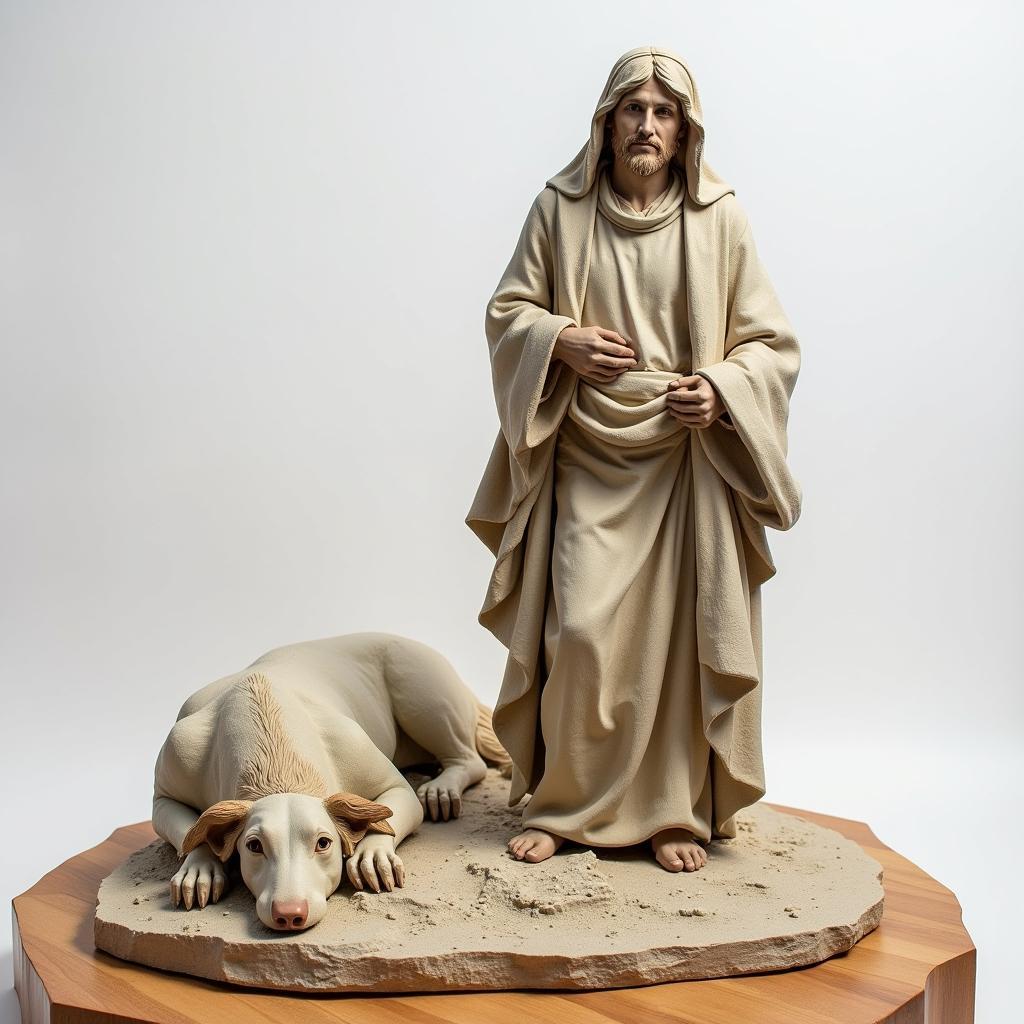 Contemporary Sculpture: Jesus in the Desert