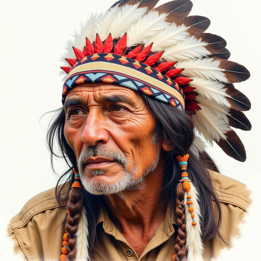 Coors Western Art Show: Native American Portrait in Watercolor