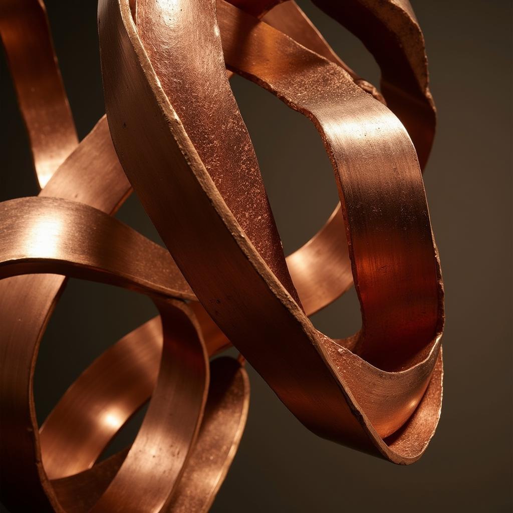 Abstract Copper Sculpture by Mark Malizia