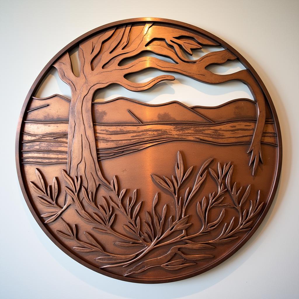 Copper Wall Art Inspired by Nature