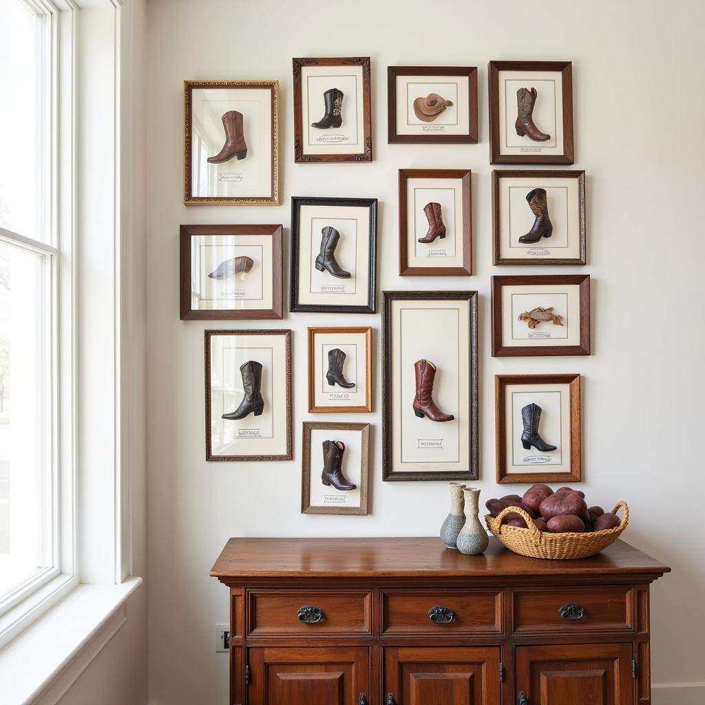 Cowboy Boot Art Print Gallery Wall