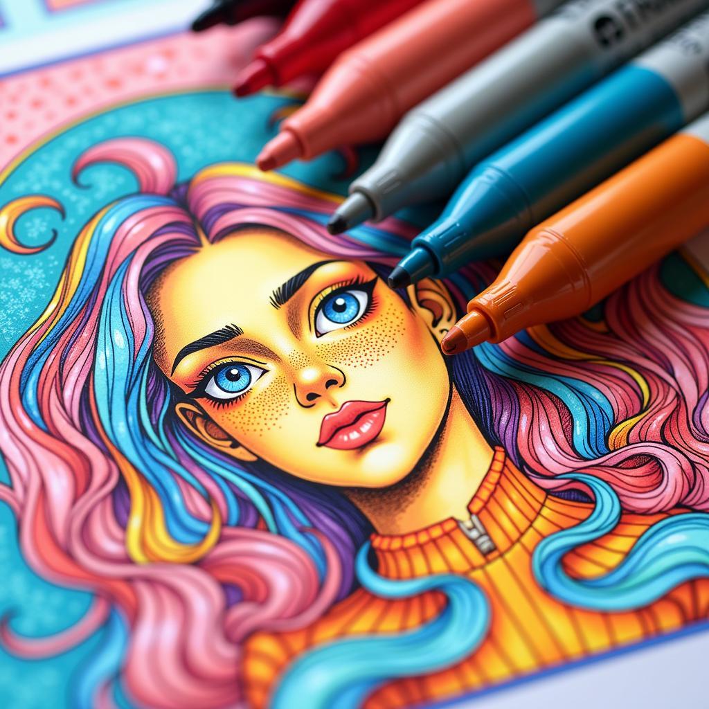 Detailed Illustration Created with Cra-Z-Art Markers