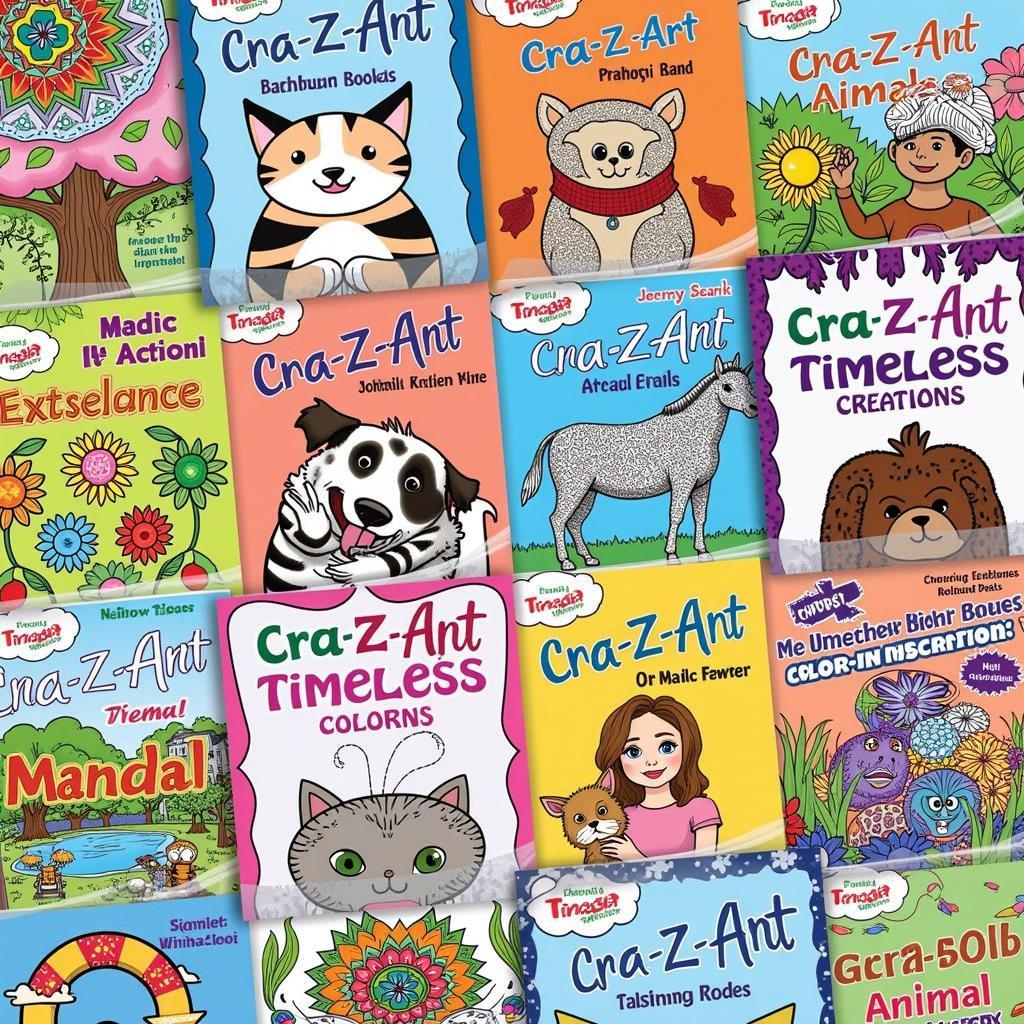 Collection of Cra-Z-Art Timeless Creations Coloring Books