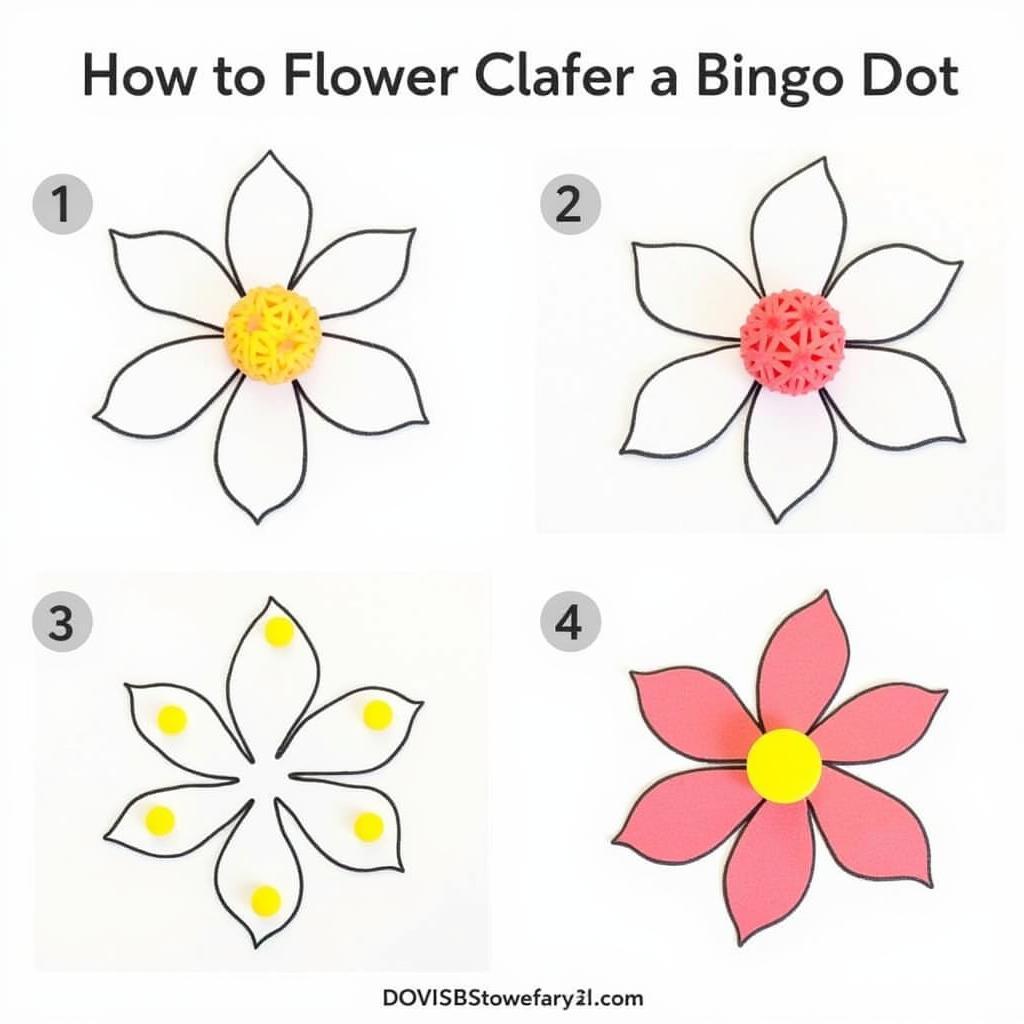 Creating a Flower with Bingo Daubers