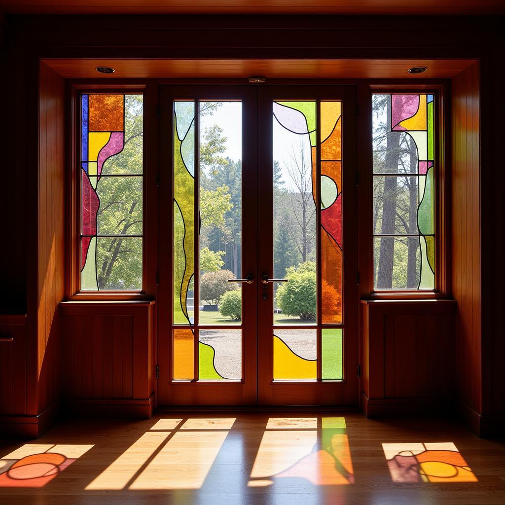 Frank Lloyd Wright's stained glass windows