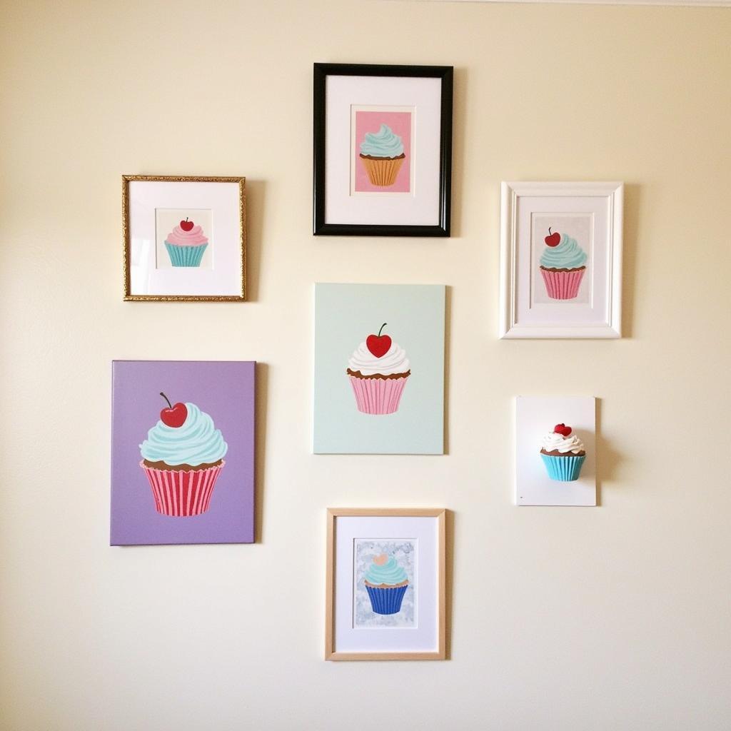 Cupcake Wall Art Gallery Wall