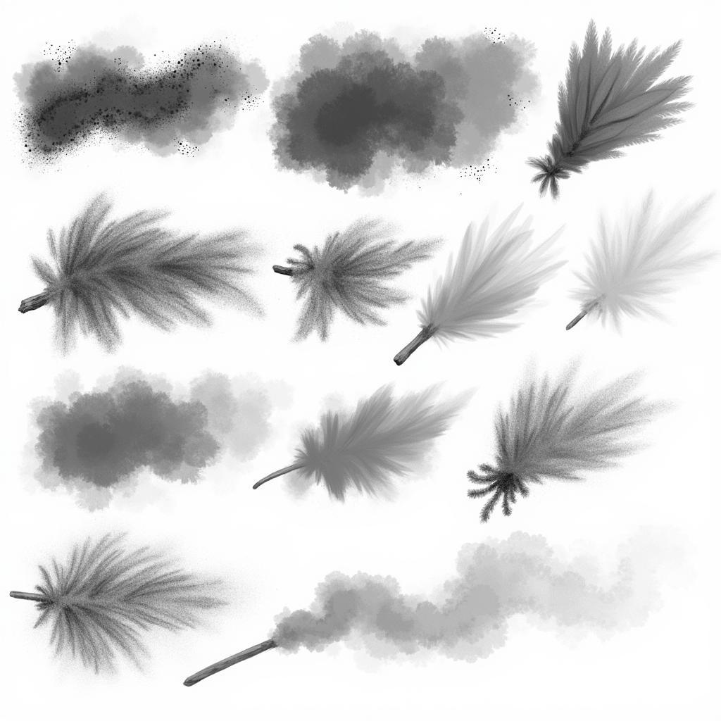 Custom Digital Brush Examples for Different Effects