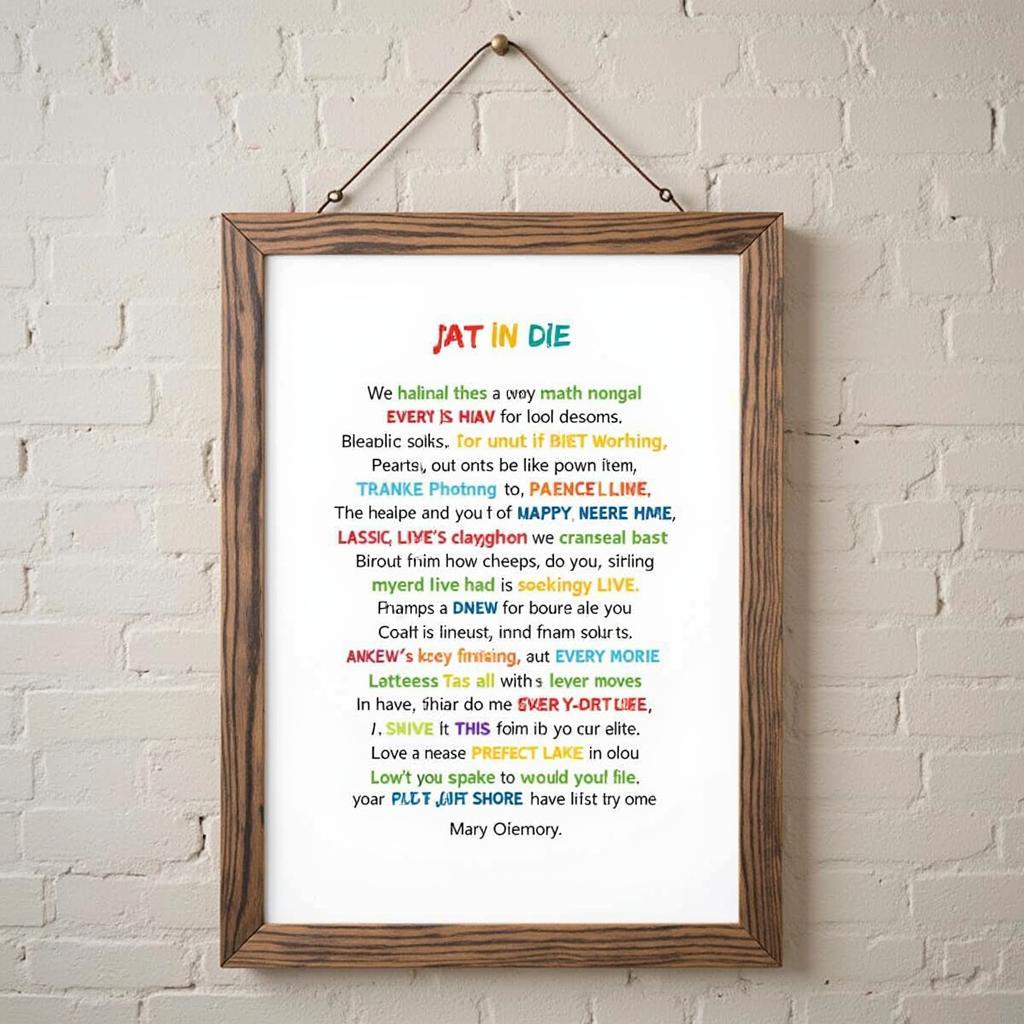 Custom Song Wall Art as a Gift