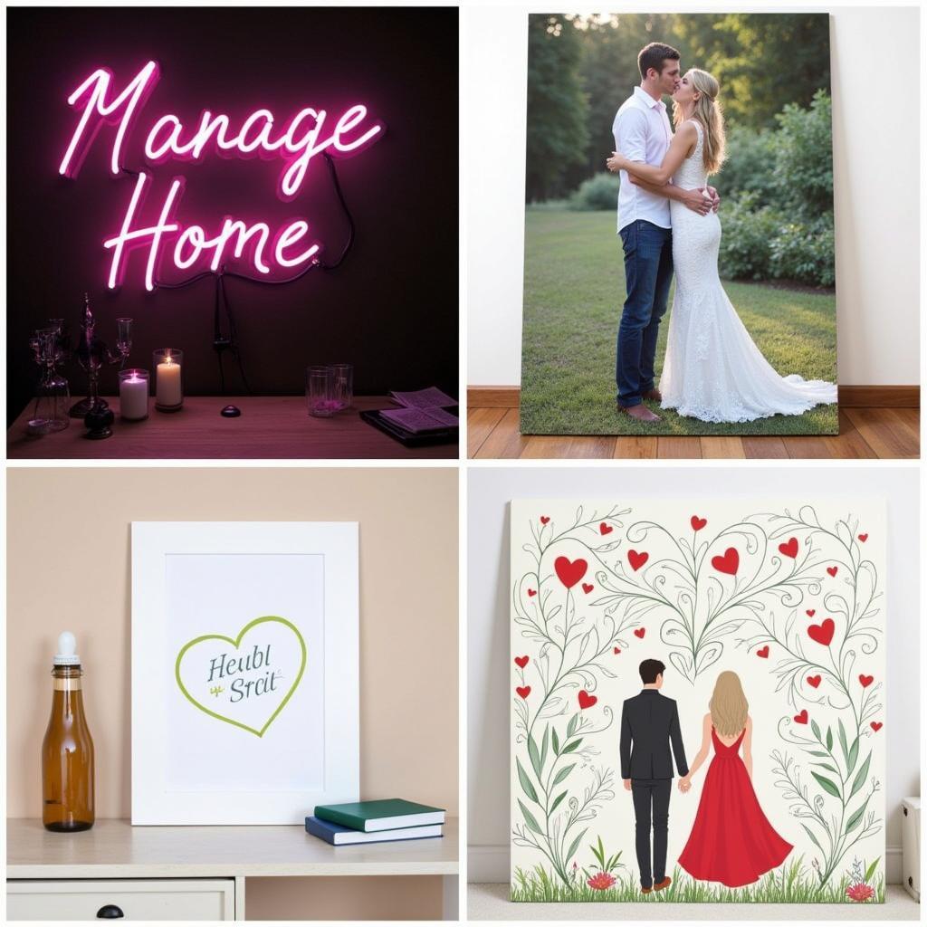 Custom Wedding Wall Art Ideas