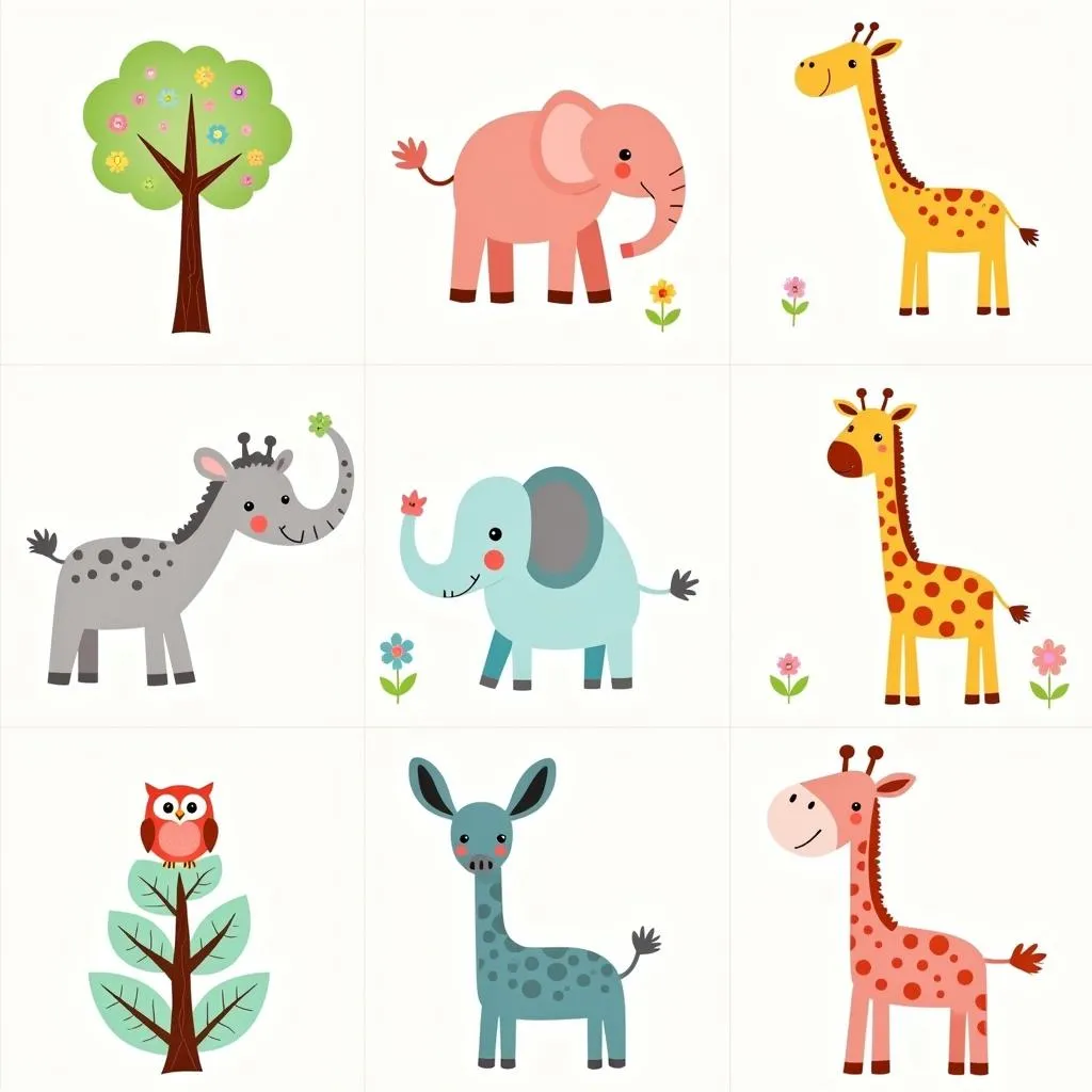 Adorable Animal Prints for Nursery Wall Decor