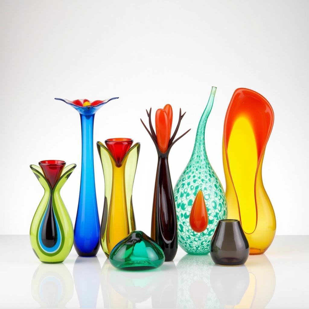 Modern Czechoslovakian Glass Sculptures