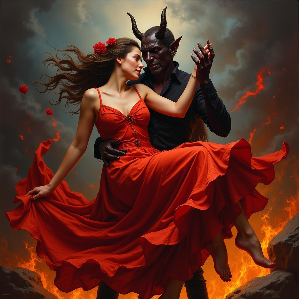 Dance with the Devil Painting