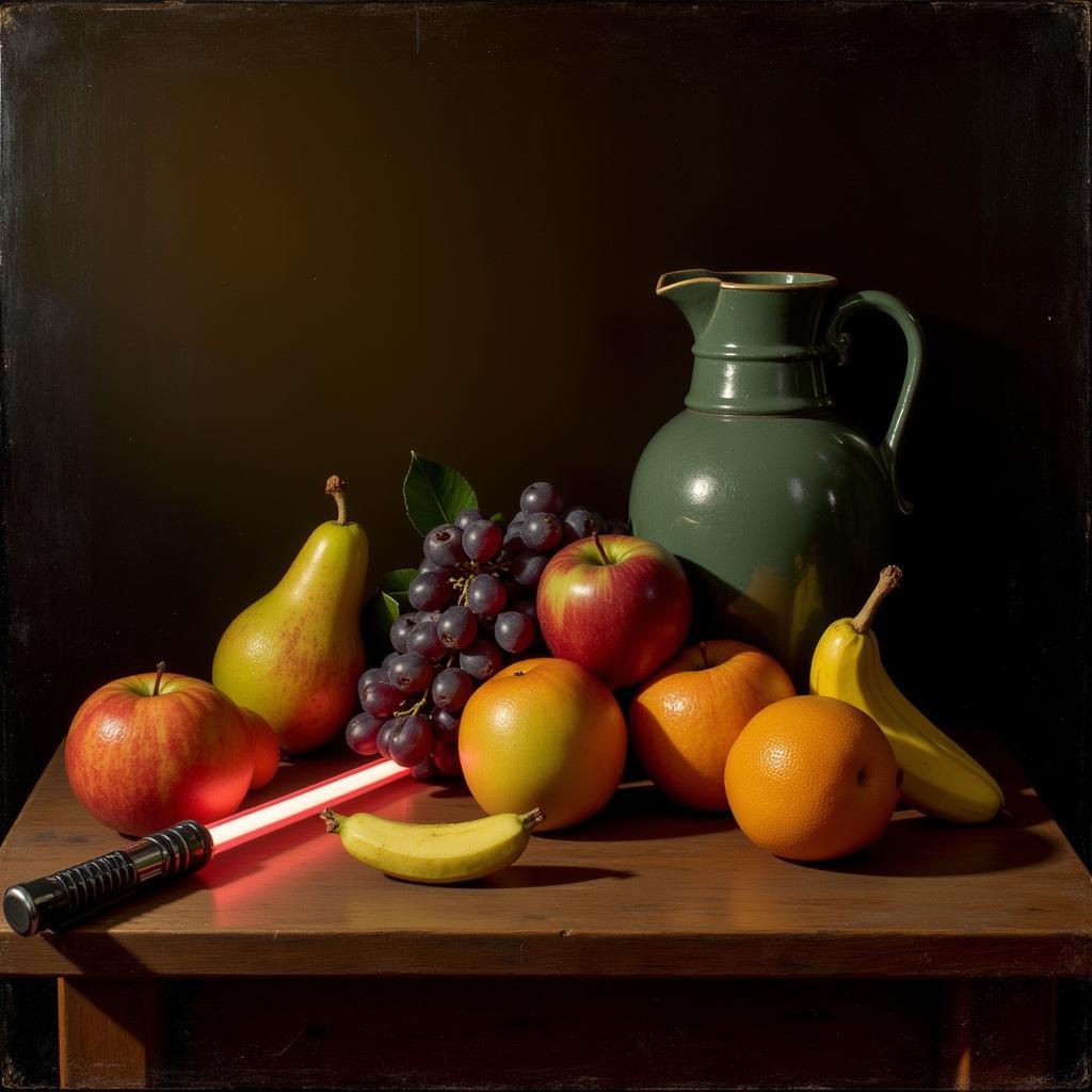 Star Wars Still Life Painting by Dave Pollot