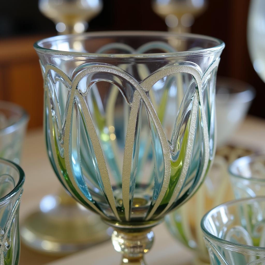 Exquisite Davison Art Nouveau Glassware