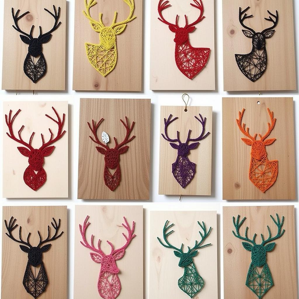 Deer String Art Design Inspirations 