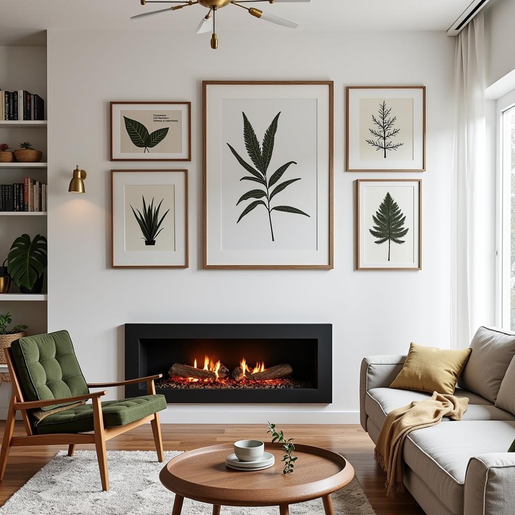 Denmark Wall Art Above Fireplace