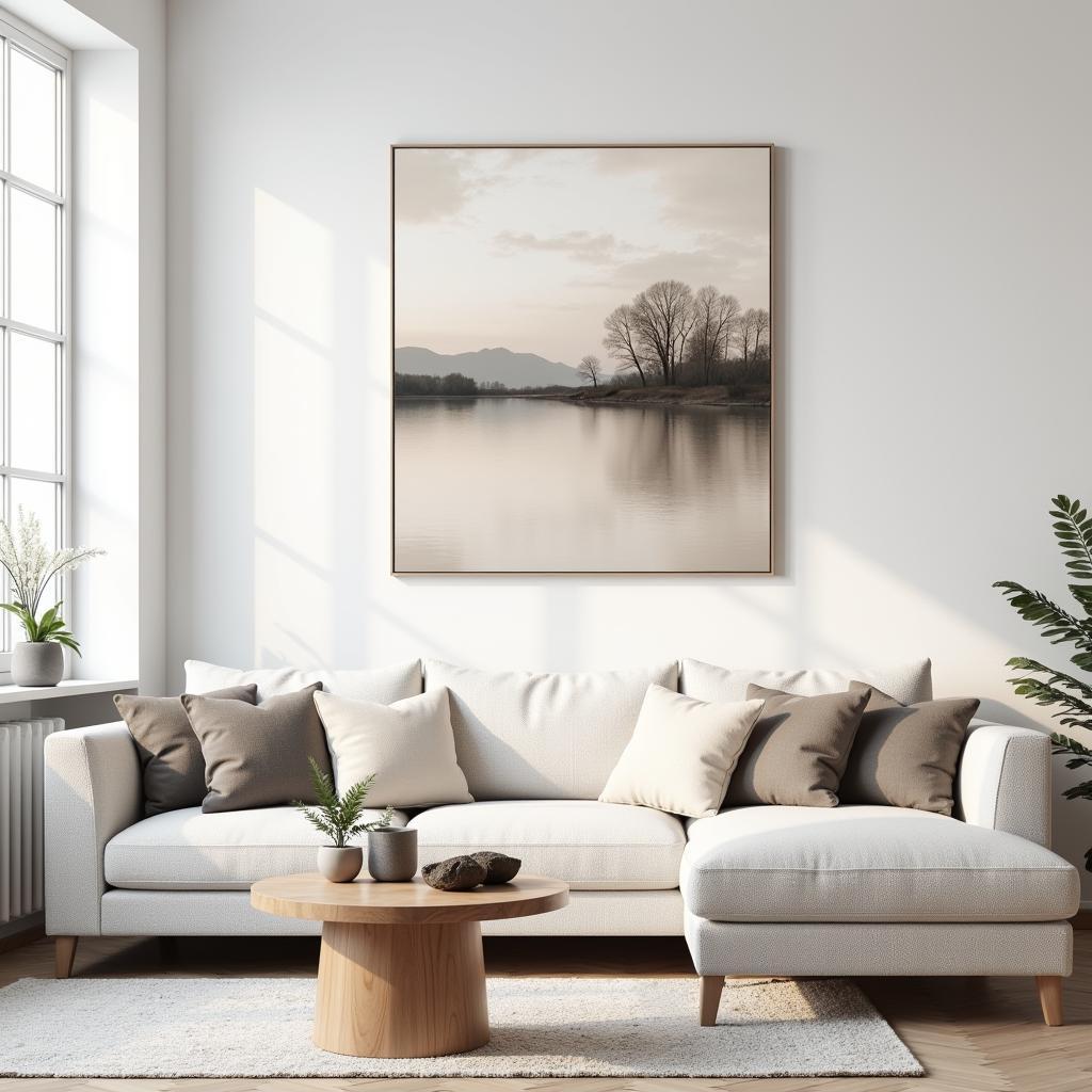 Minimalist Living Room with Denmark Wall Art