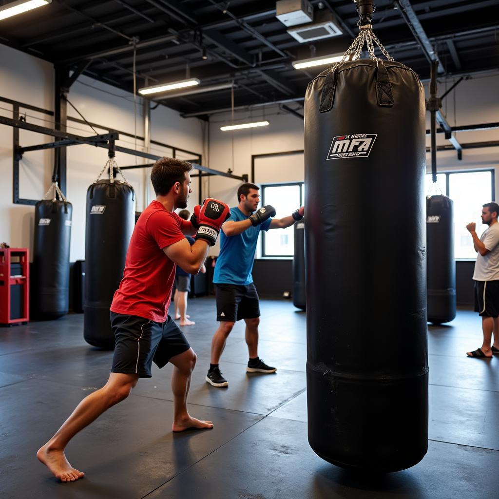 MMA training session at a Des Moines gym