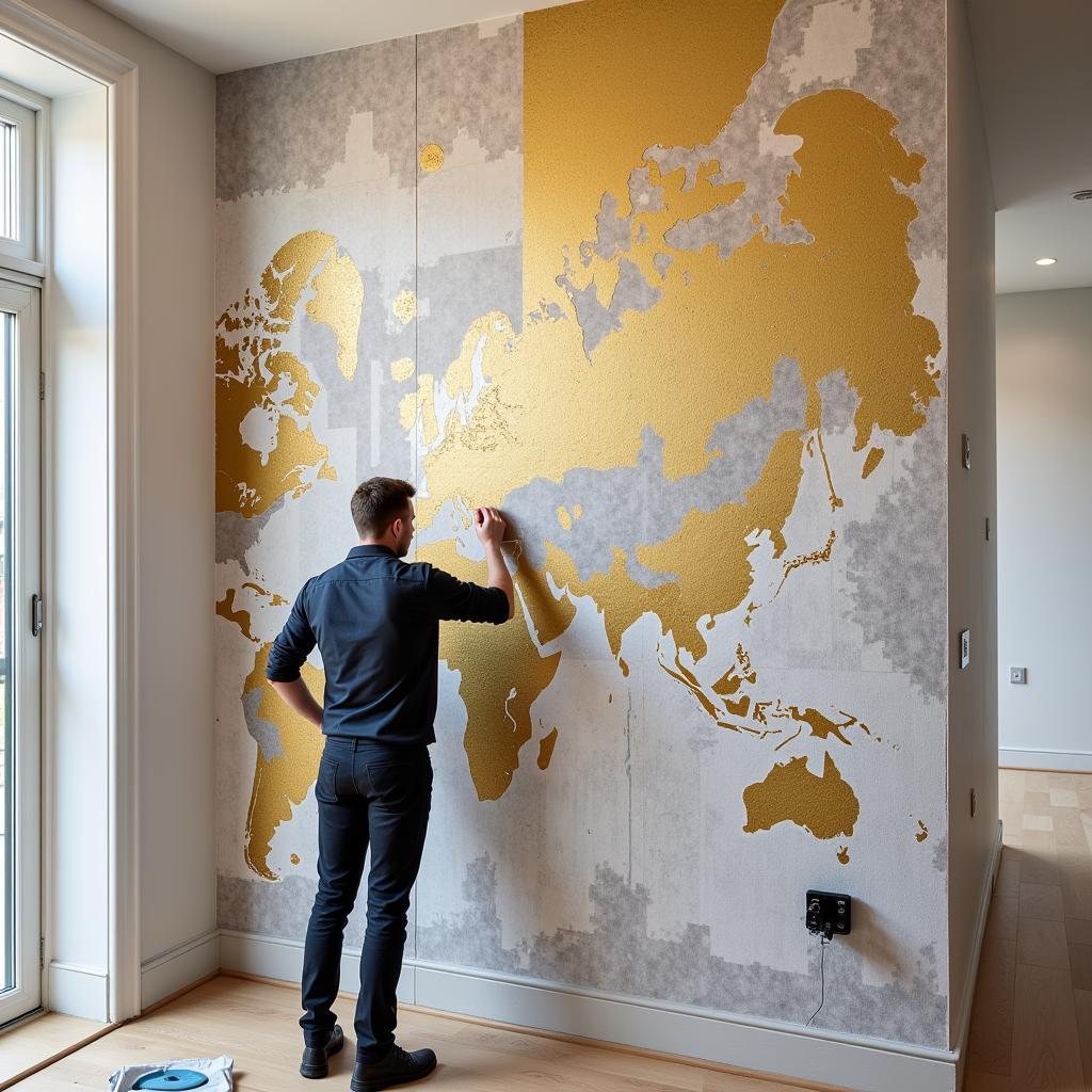 Professional Installation of Design Art Wallpaper