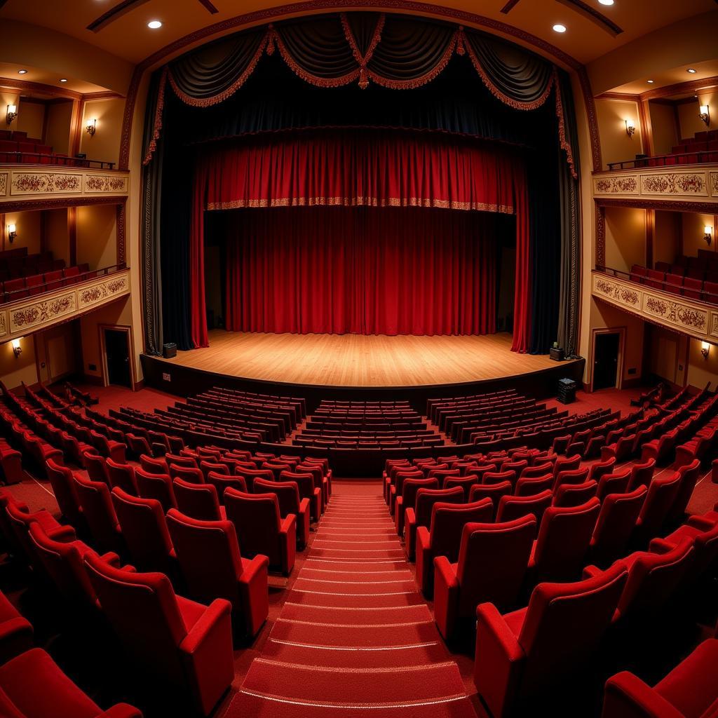 Spacious and well-equipped theater at the Dexter Center