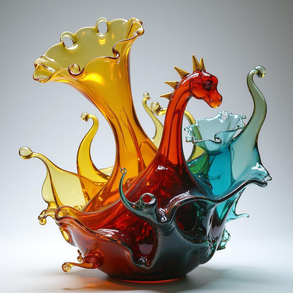 Modern Glass Sculpture