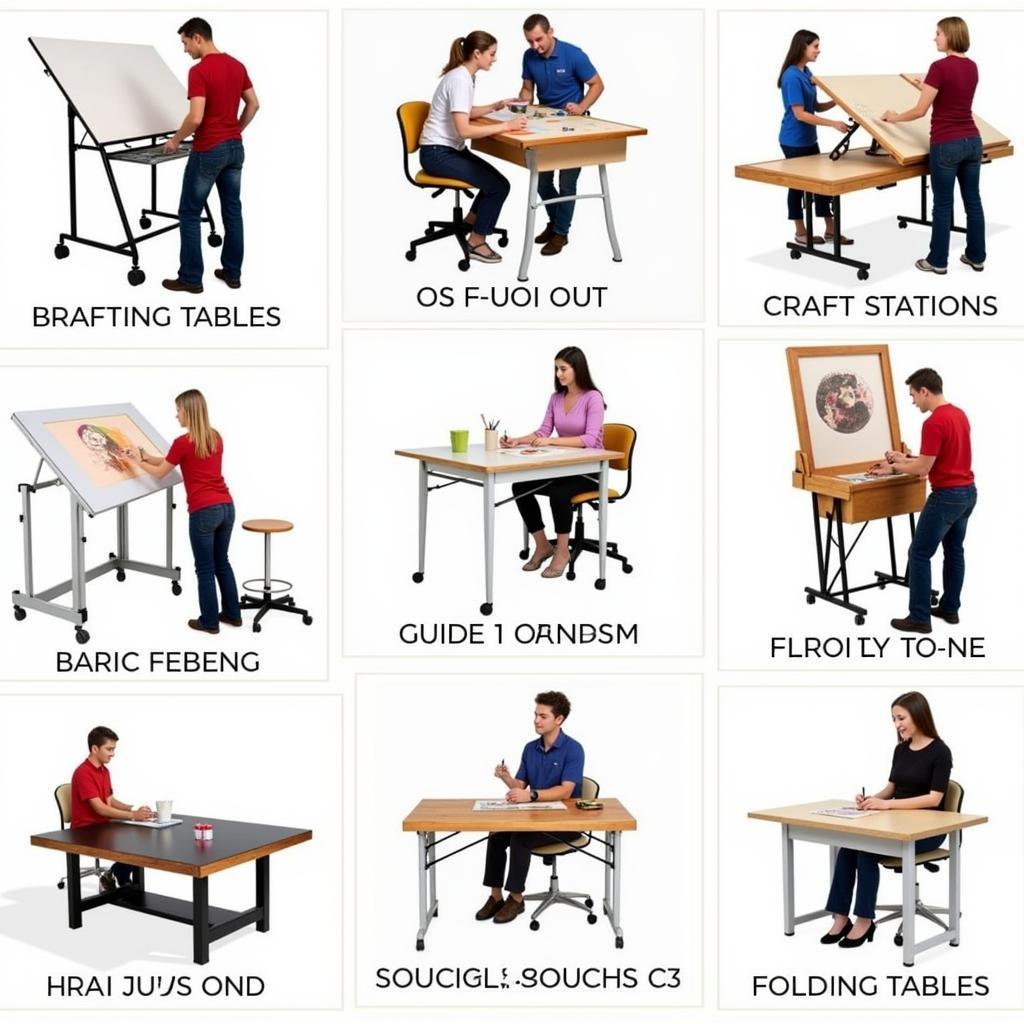 Different Types of Arts and Crafts Tables