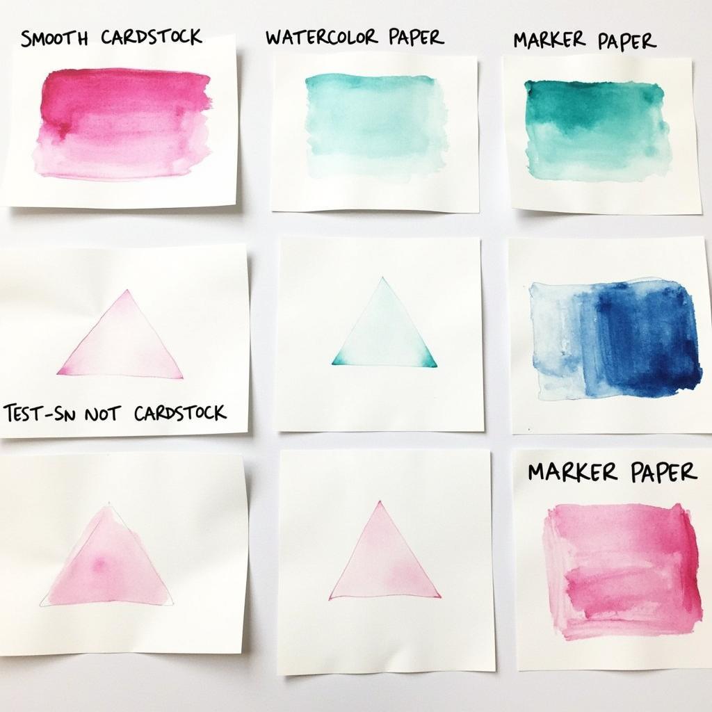 Comparing Different Types of Paper for Brush Markers