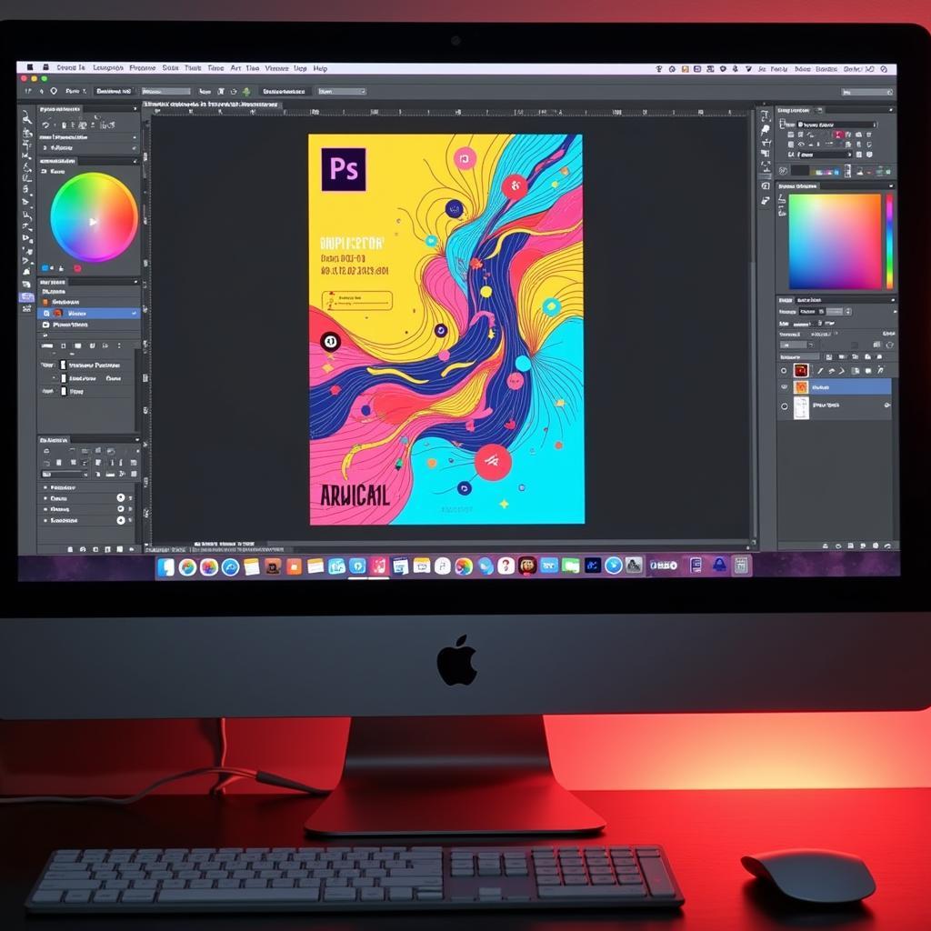 Digital Abstract Poster Design Tools and Techniques