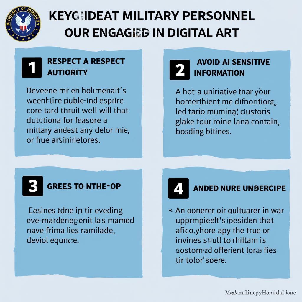 Guidelines for Digital Art in the Military