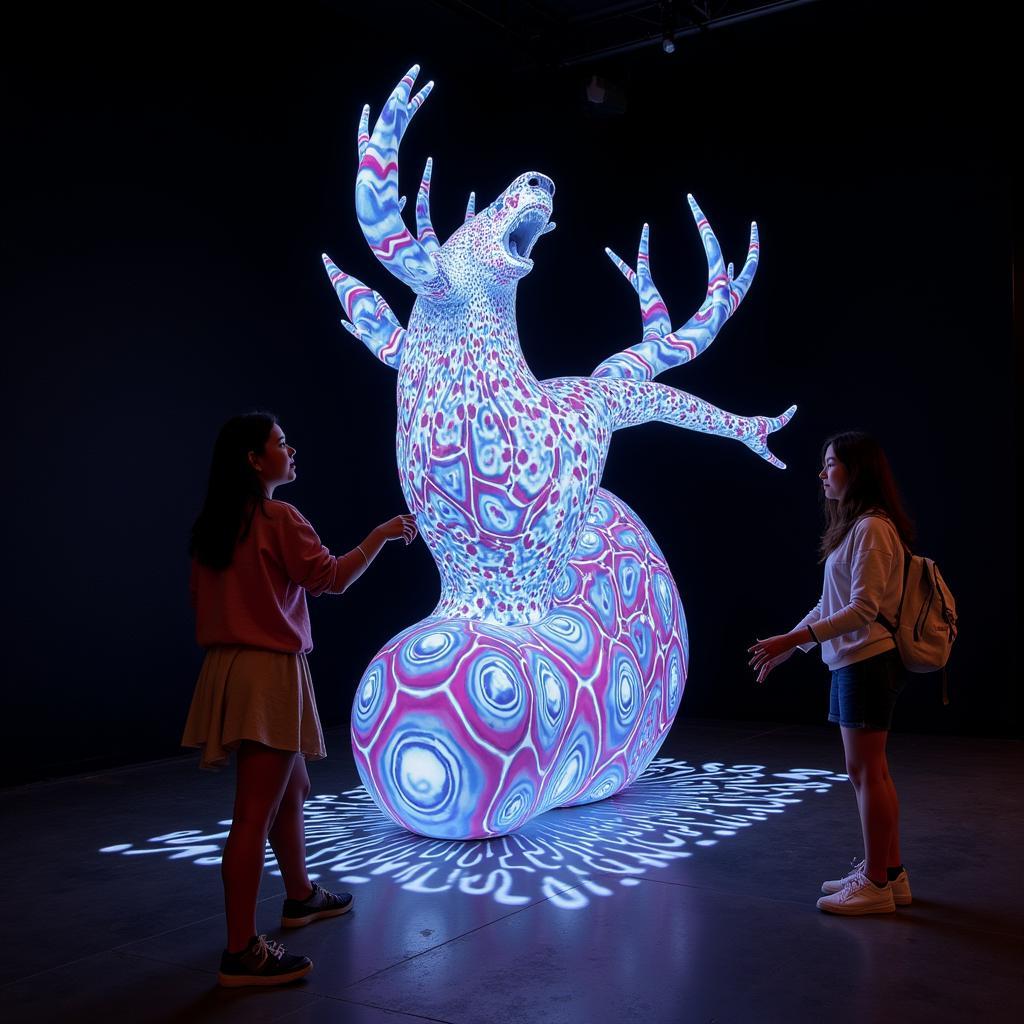 Interactive Digital Art Installation with Projection Mapping