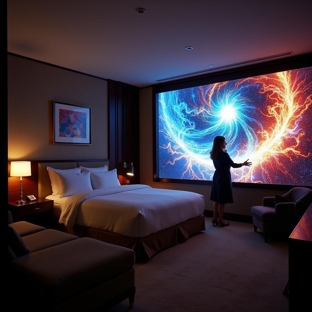 Interactive Digital Art Experience in Hotel Room