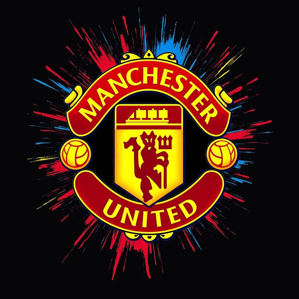 Digital Illustration of the Manchester United Crest