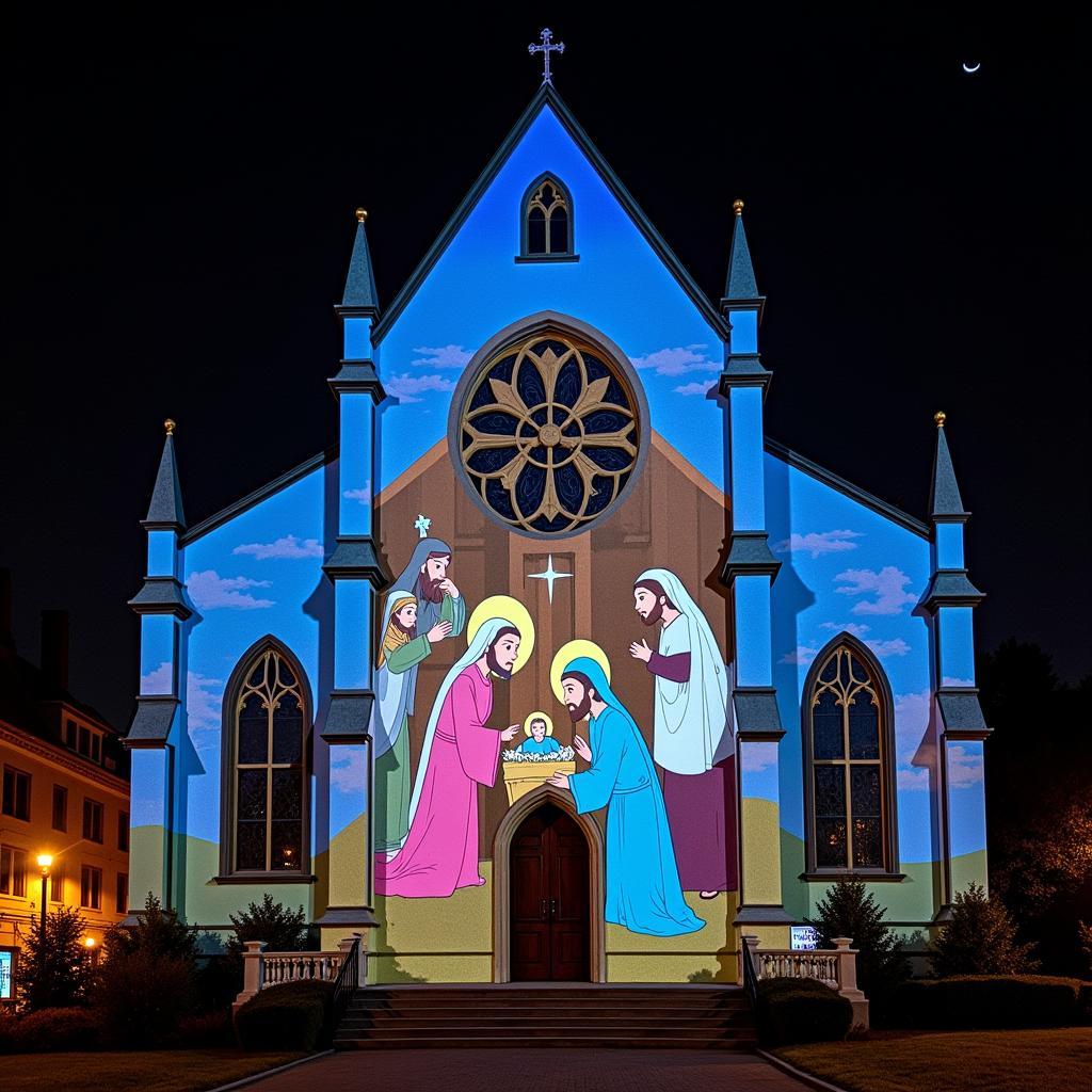 Digital Nativity Projection Mapping