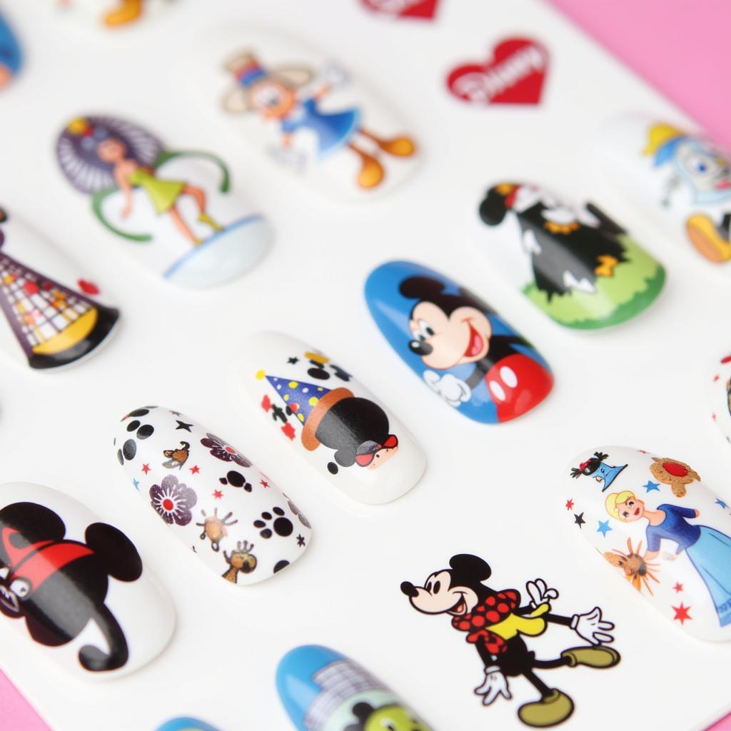 Assortment of Disney Nail Art Stickers