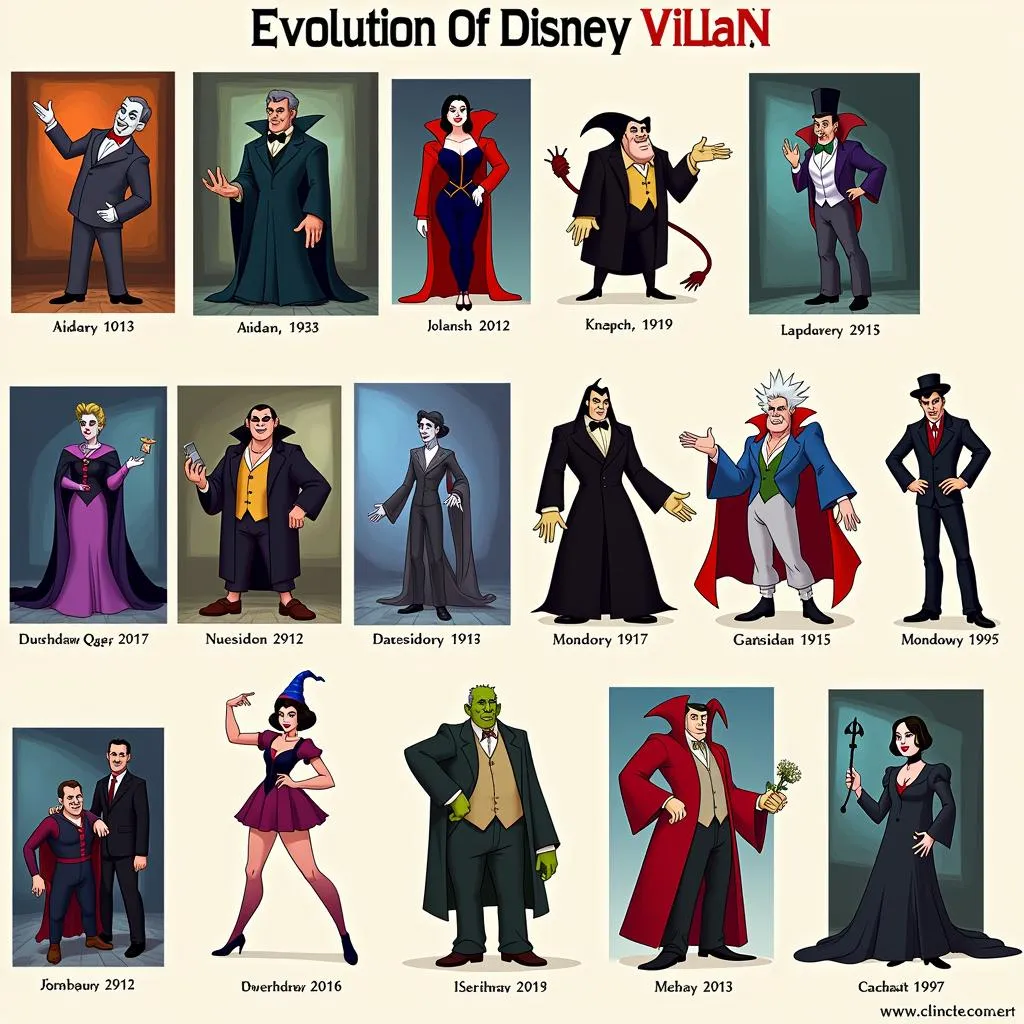 The Evolution of Disney Villain Art