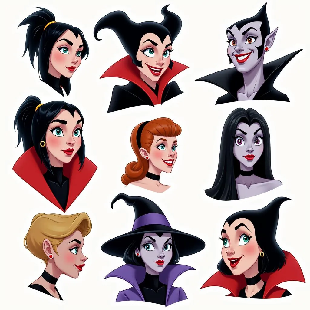 A Gallery of Disney Villains