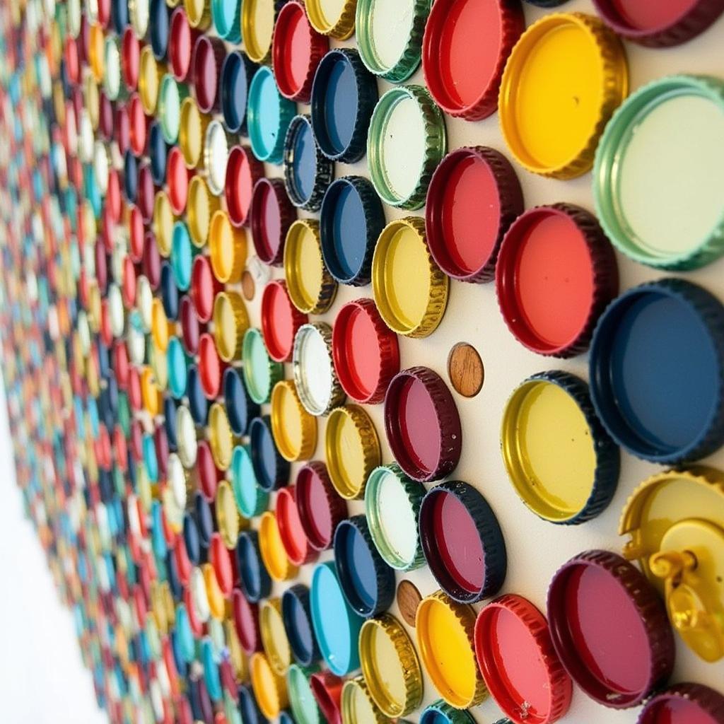 DIY Bar Wall Decor Using Bottle Caps