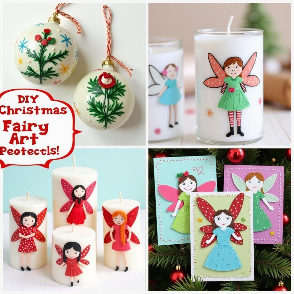 DIY Christmas fairy art projects