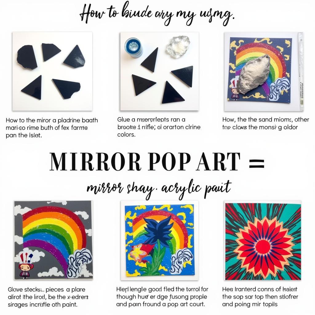 DIY Mirror Pop Art Project with Reflective Surfaces