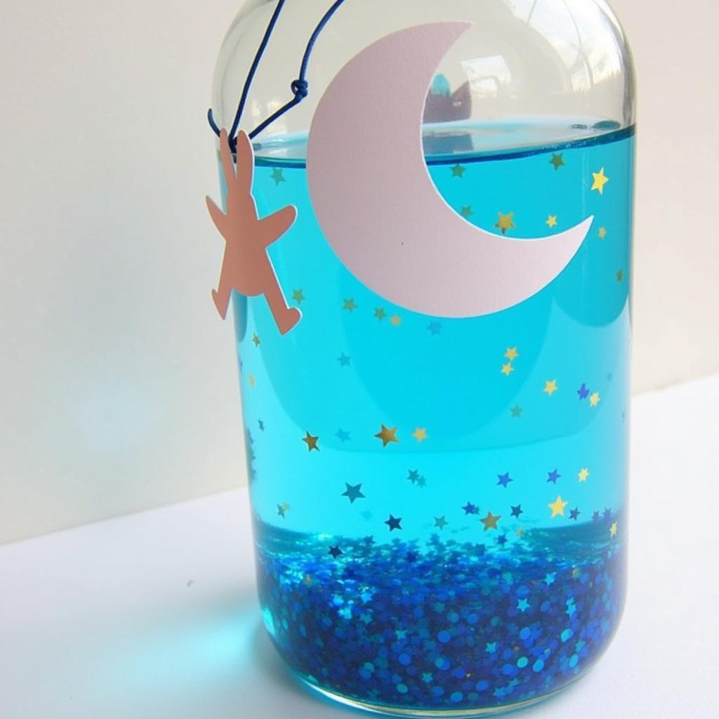 DIY Sensory Bottle Inspired by "Goodnight Moon"