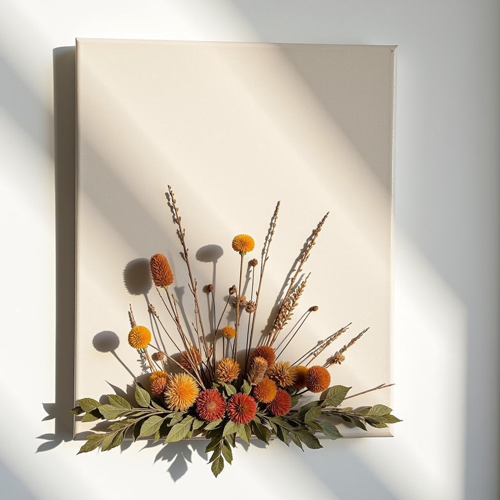 DIY Wall Art Incorporating Natural Elements