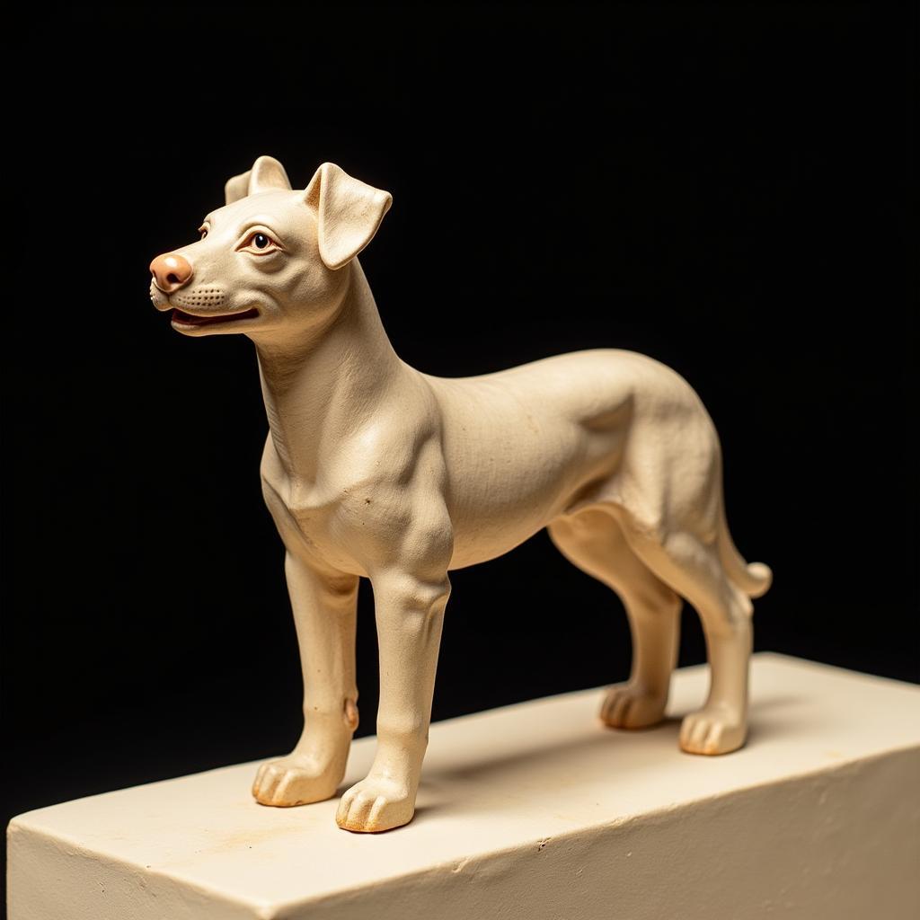 Ancient Egyptian Dog Sculpture