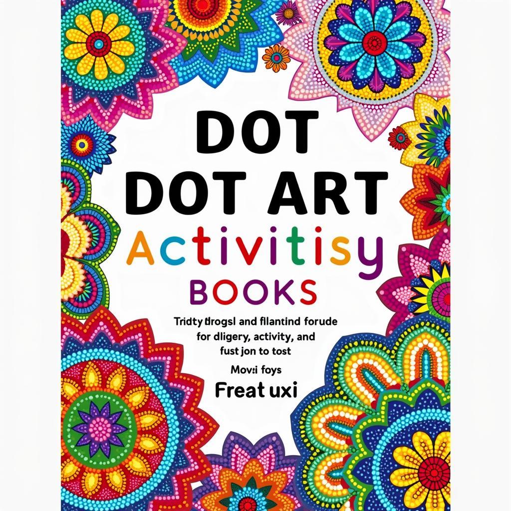 Dot art activity book cover