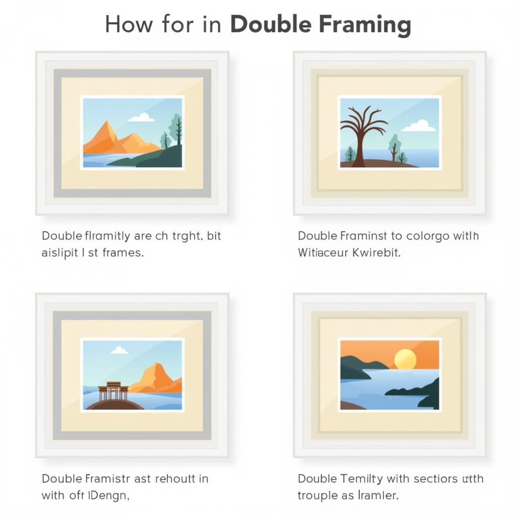 Double Framed Art with Matting Techniques