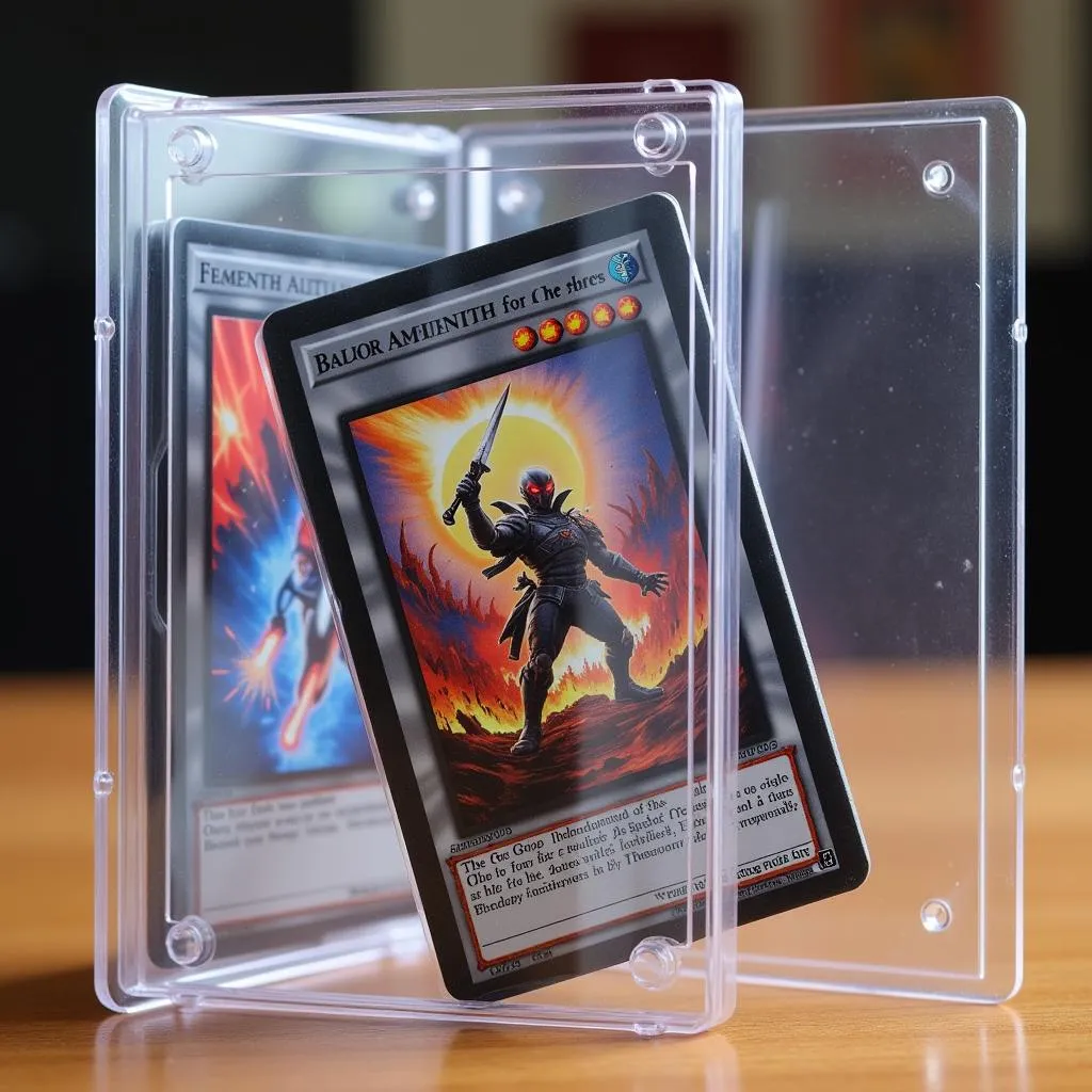 Dragapult V Full Art in a protective sleeve