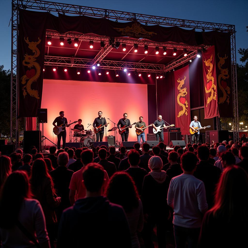 Live music performance at the Dragon Art Fair