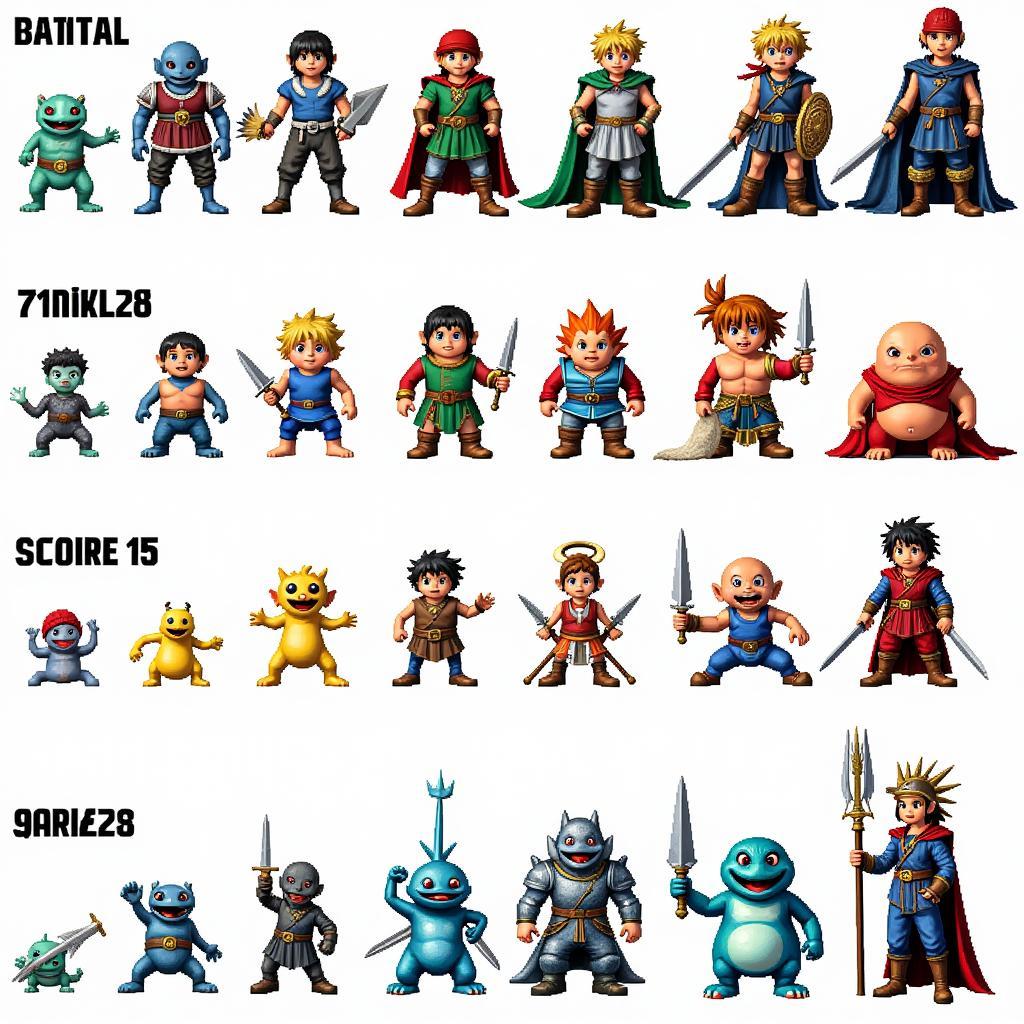 Evolution of Dragon Quest Pixel Art