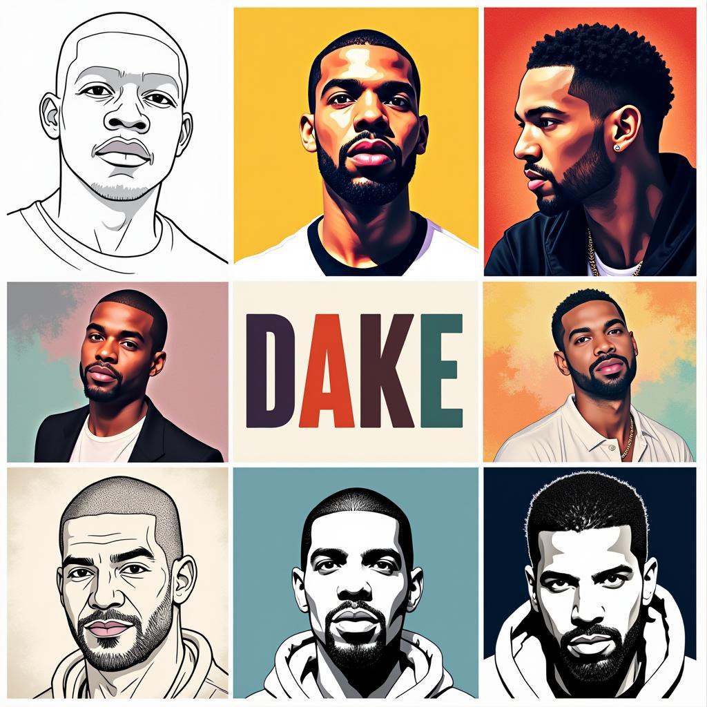 Drake Wall Art Styles