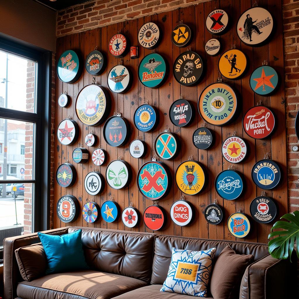 Drum Head Art Gallery Wall