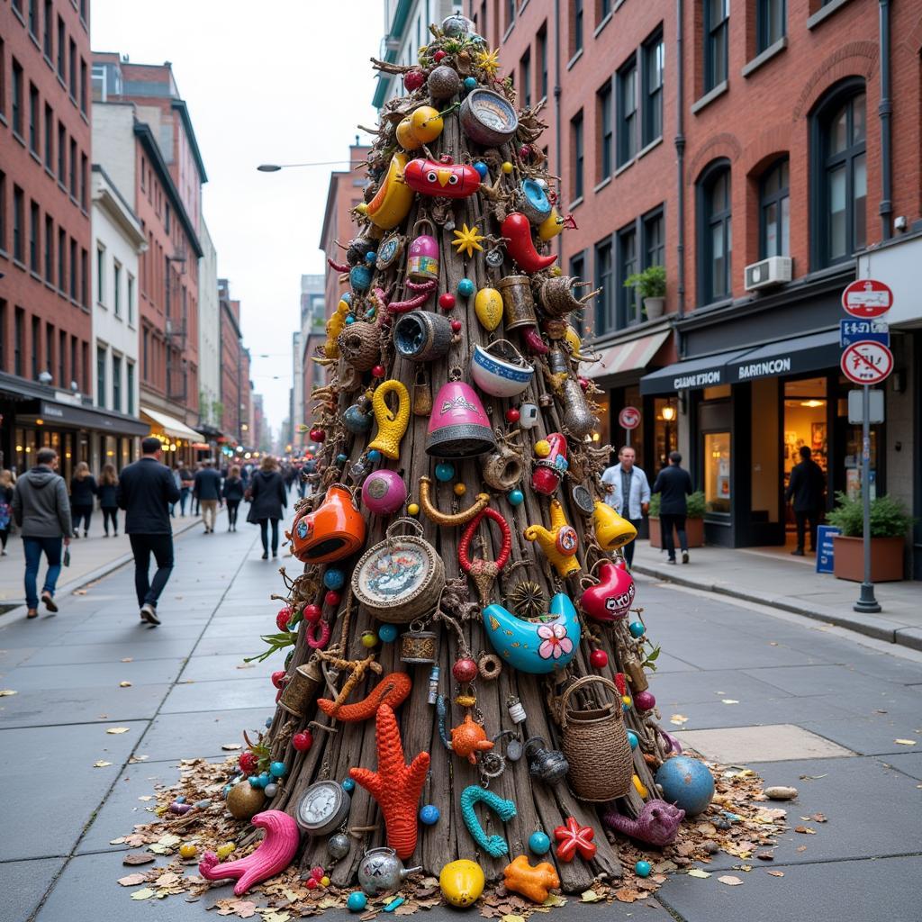 Dumpster Fire Art Installation